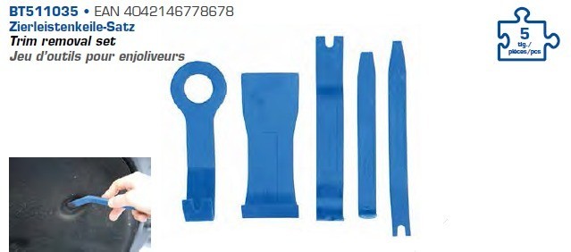 ZUOLUO Kfz Werkzeug Zierleistenkeile Werkzeug zum Entfernen der  Fahrzeugverkleidung Werkzeug zum automatischen Entfernen von Verkleidungen  Trimmwerkzeug red : : Sonstiges