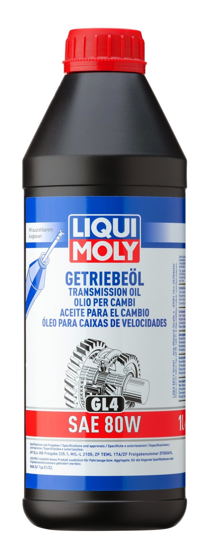 Liqui Moly | Schaltgetriebeöl 80W GL4 (1 L) Hinten (1020) für für Nissan Ford