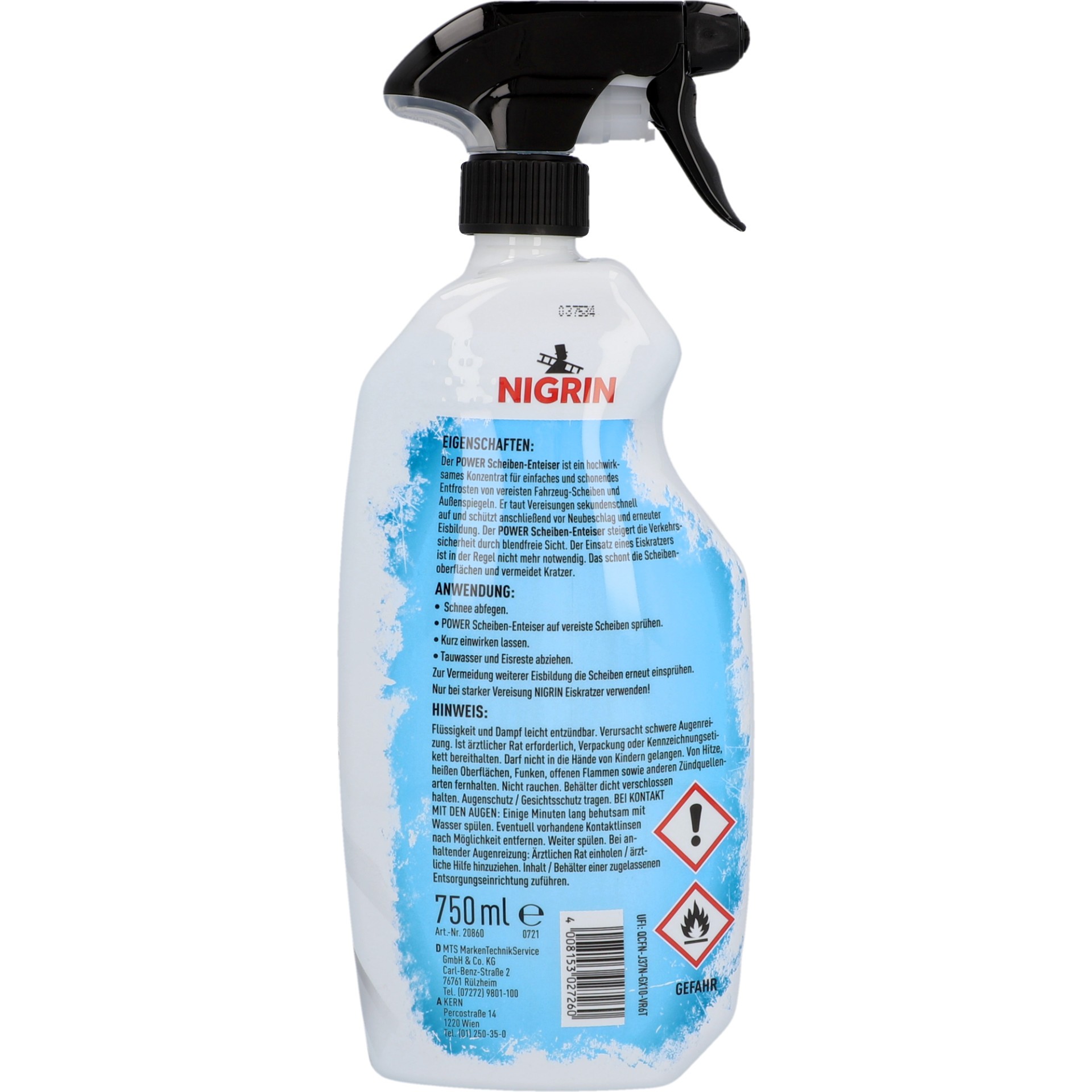 NIGRIN KFZ-Scheibenentfroster-Spray, 400 ml 74045 bei www