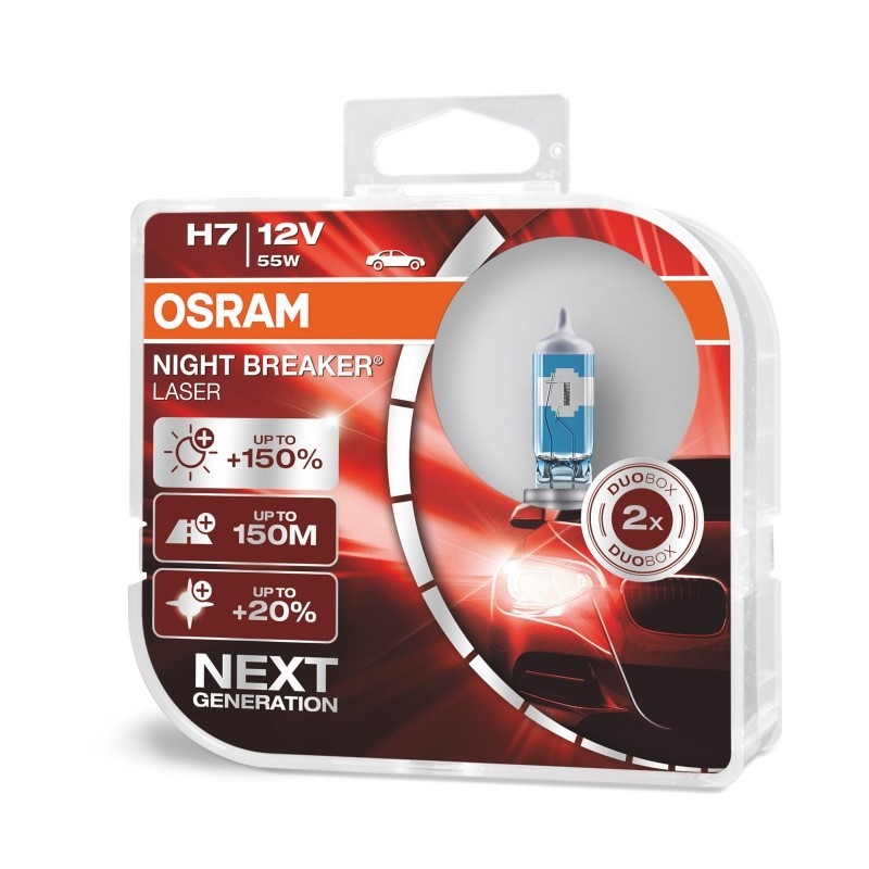 OSRAM Glhlampe, Abbiegescheinwerfer "H7 Night Breaker Laser (2 Stk.)", Art.-Nr. 64210NL-2HB