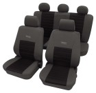 Sitzbezüge Auto für Hyundai i40 (2011-2019) - Autositzbezüge Universal  Schonbezüge für Autositze - Auto-Dekor - Premium - misura A - schwarz  schwarz