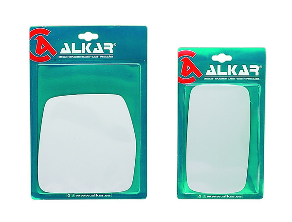 ALKAR Spiegelglas, Glaseinheit aufklebbar Links (9501499) für Fiat Bravo I