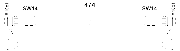 ATE Bremsschlauch Vorne (24.5201-0474.3) für MERCEDES-BENZ T2/ln1 T1 T1/tn