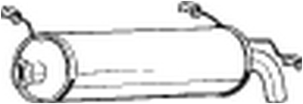 BOSAL Endschalldämpfer (135-653) für CITROEN ZX | Auspufftopf