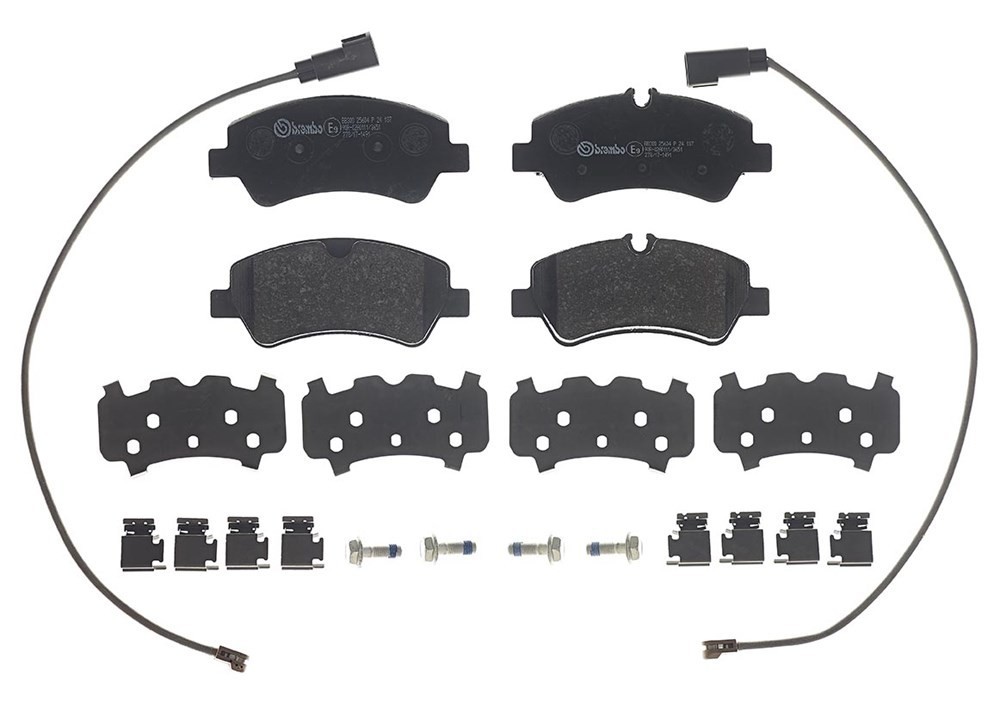 BREMBO Bremsbeläge mit Zubehör Hinten (P 24 187) für Ford Tourneo Custom V362