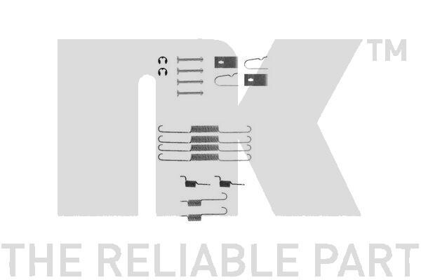 NK Zubehörsatz Bremsbacken Hinten Rechts Links für MAZDA 626 II KIA RIO
