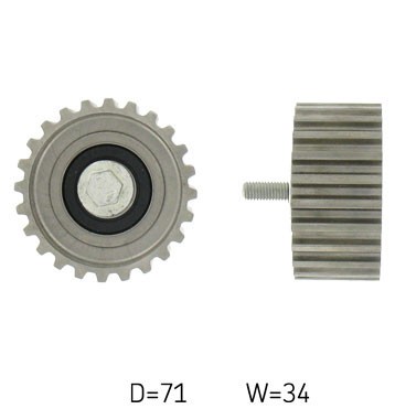 SKF Umlenk-/Fhrungsrolle, Zahnriemen, Art.-Nr. VKM 22390