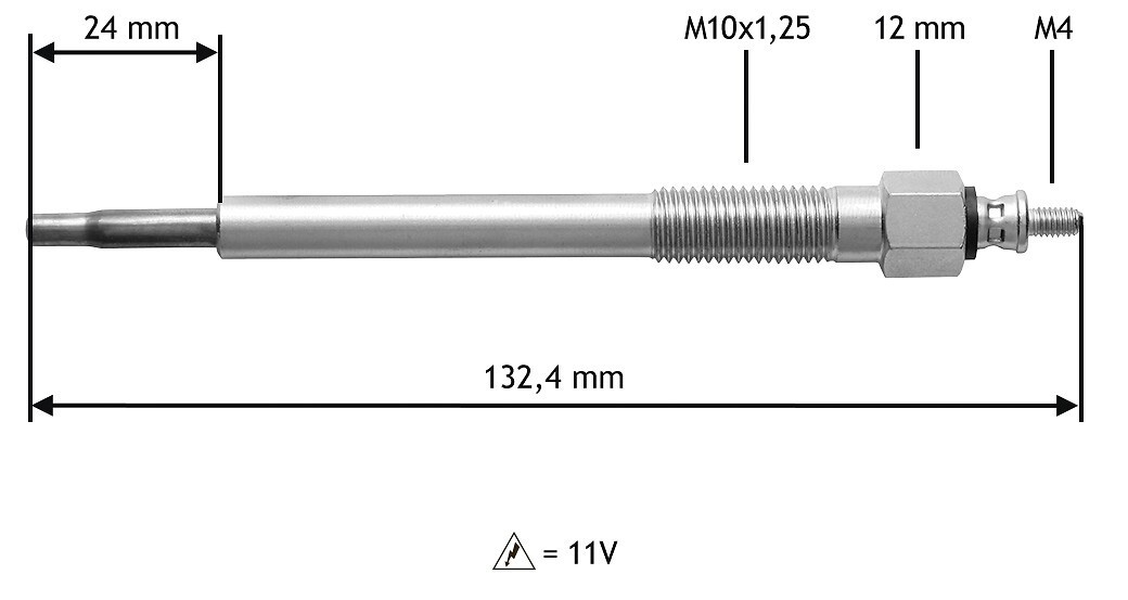 VALEO Glühkerze (345163) für RENAULT Espace IV OPEL Vectra C Signum Vel Satis