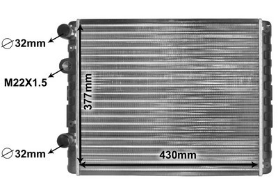 VAN Wezel | Motorkühler (58002129) für VW Seat Kühler, Motorkühlung |