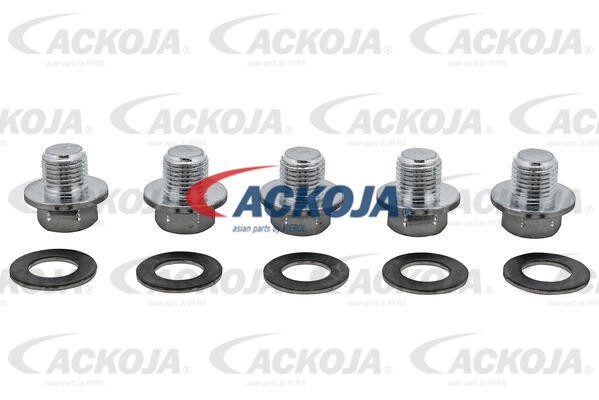 ACKOJA Ölablassschraube Silber Motorseitig (A70-0114) für TOYOTA Avensis Carina