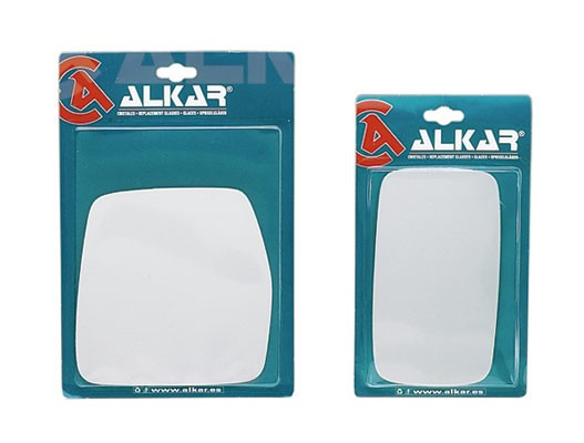 ALKAR Spiegelglas, Glaseinheit aufklebbar Links (9511167) für Renault Twingo I