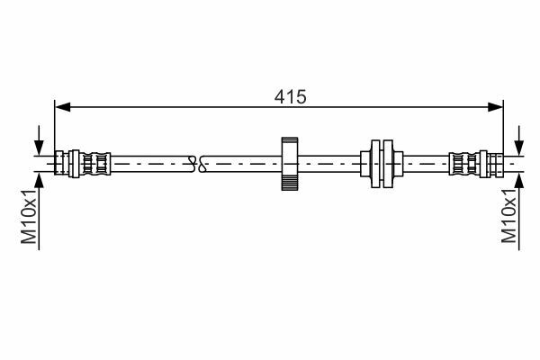 BOSCH Bremsschlauch Vorne Rechts Links für RENAULT Vel Satis Laguna II Espace