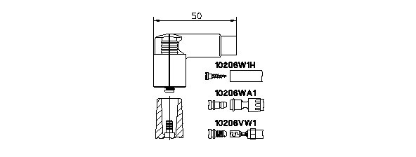 BREMI Stecker, Zündverteiler Zündspule (10206VW1) für VW Passat B2 Jetta II