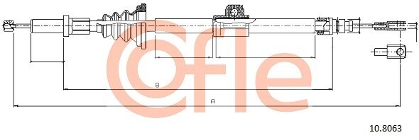 COFLE Handbremsseil Rechts Links für VOLVO 850 V70 I S70 Xc70 Cross Country