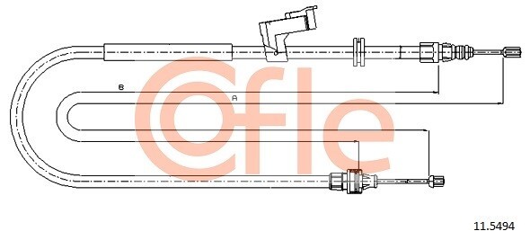 COFLE Handbremsseil Hinten (11.5494) für FORD Mondeo IV S-Max Galaxy |