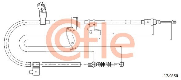 COFLE Handbremsseil Links für MAZDA 5