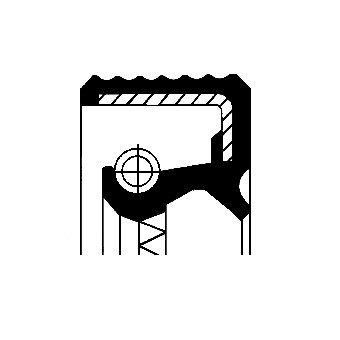 CORTECO Wellendichtring, Schaltgetriebe Differential Stirnseitig (12011549B)