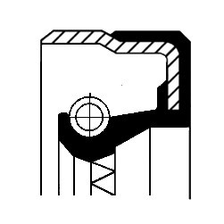 CORTECO Wellendichtring, Schaltgetriebe Differential Antriebsachse (01034065B)