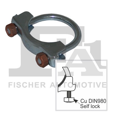 FA1 Auspuffschelle Ø 57 mm Eingang (921-957) für FIAT Doblo OPEL Combo FORD