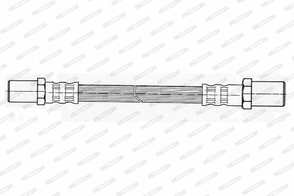 FERODO Bremsschlauch Rechts (FHY2384) für LADA Samara Forma