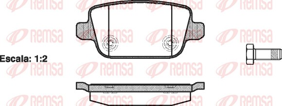 KAWE Bremsbeläge mit Zubehör Hinten (1256 00) für VOLVO S80 II FORD Mondeo IV