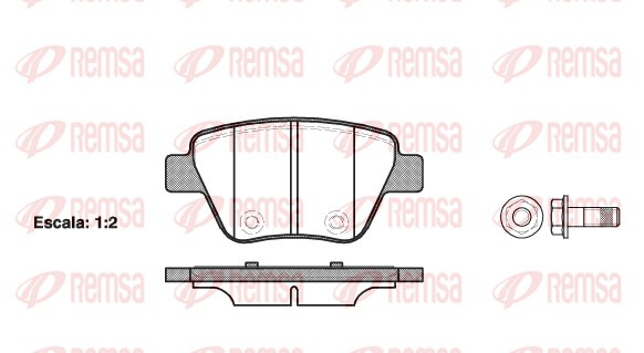 KAWE Bremsbeläge mit Zubehör Hinten (1420 00) für VW Golf VI AUDI A1 SKODA