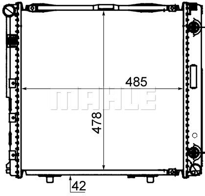 MAHLE Motorkühler (CR 292 000S) für MERCEDES-BENZ 124 |