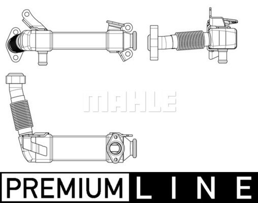 MAHLE AGR-Kühler ohne Dichtung (CE 17 000P) für BMW X5 X3 5 3 X6 1 6