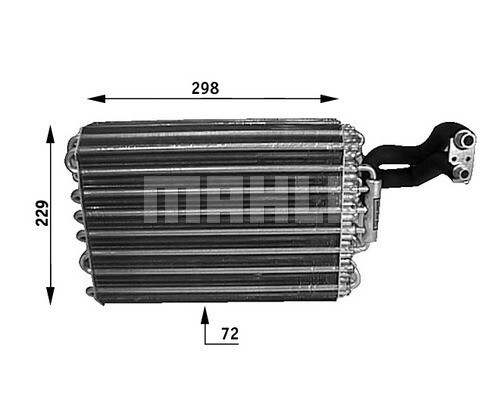 MAHLE Verdampfer, Klimaanlage (AE 31 000S) für MERCEDES-BENZ E-Klasse 124