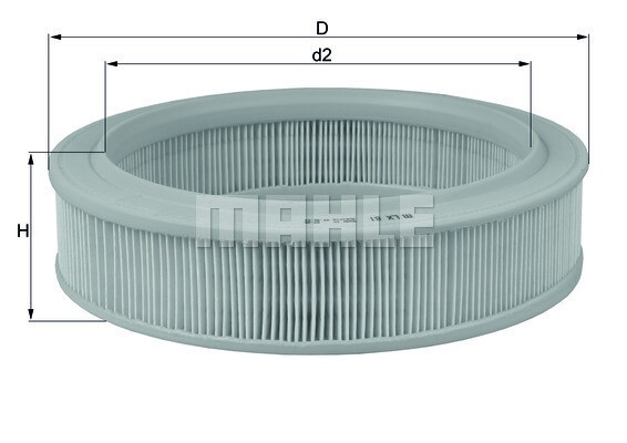 MAHLE Luftfilter, Art.-Nr. LX 81