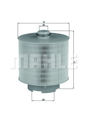 MAHLE Luftfilter (LX 1006/1D) für AUDI A6 C6 Allroad