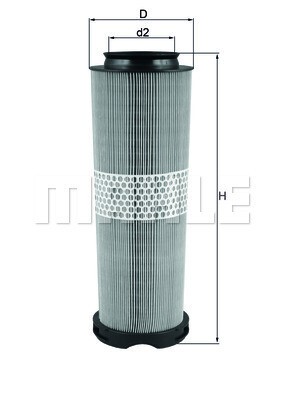 MAHLE Luftfilter (LX 1020) für MERCEDES-BENZ C-Klasse Clc-Klasse CLK