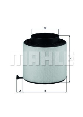 MAHLE Luftfilter (LX 2092D) für AUDI A5 A4 B8 Q5 Allroad