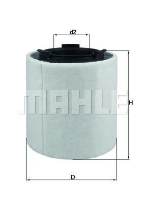 MAHLE Luftfilter (LX 2831) für Audi A1 Skoda Fabia II Rapid Seat Ibiza IV VW