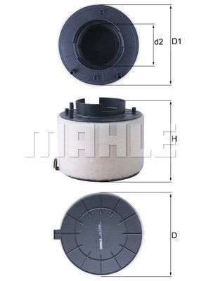 MAHLE Luftfilter für AUDI A4 B8 A5 Q5 Allroad