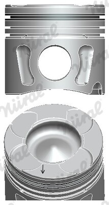 NÜRAL Kolben für FIAT Punto Evo Doblo Grande OPEL Corsa D Astra H Mk V (H)