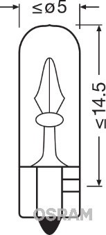 OSRAM Glühlampe, Leseleuchte Instrumentenbeleuchtung Handschuhfachleuchte