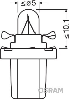 OSRAM Glühlampe, Instrumentenbeleuchtung 24V