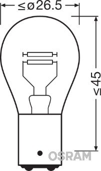 Osram | Glühlampe, Blinkleuchte ORIGINAL (7240) für | Glühlampe