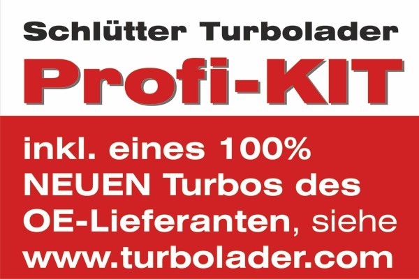 SCHLÜTTER TURBOLADER Turbolader mit Ölzulaufleitung (166-02440) für VW Passat