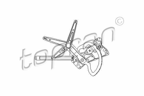 TOPRAN Fensterheber ohne Elektromotor Vorne Links (501 822) für BMW 3