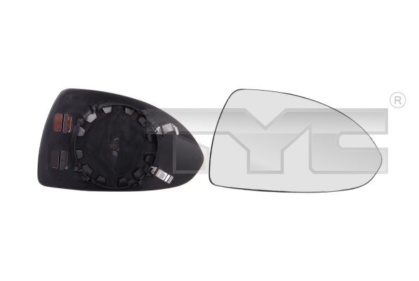 TYC Spiegelglas Außenspiegel Rechts (325-0091-1) für OPEL Corsa D E