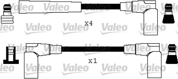 VALEO Zündleitungssatz 5 Ø 7 mm (346390) für MERCEDES-BENZ T1/tn T2/ln1 124 190