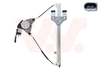 VAN WEZEL Fensterheber mit Elektromotor Vorne Links (5818261) für VW FOX