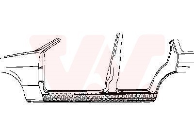 VAN WEZEL Einstiegblech Rechts (1837104) für Ford Fiesta III Mazda 121 IV