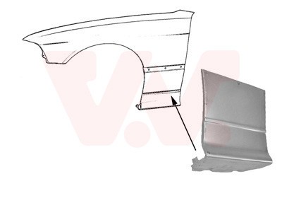 VAN WEZEL Kotflügel Vorne Links (0642155) für BMW 3