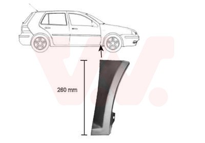 VAN WEZEL Kotflügel Vorne Rechts (5888156) für VW Golf IV Bora