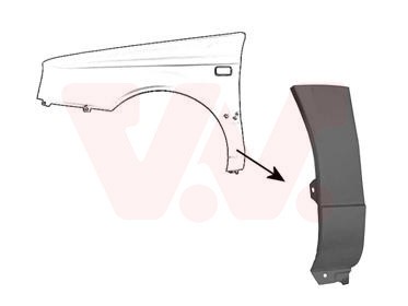 VAN WEZEL Kotflügel Unten (5880155) für VW Vento Golf III