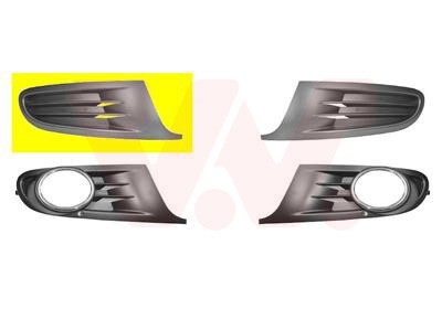 VAN WEZEL Stoßstangengitter Vorne Rechts (5863592) für VW Golf VI | Grill,