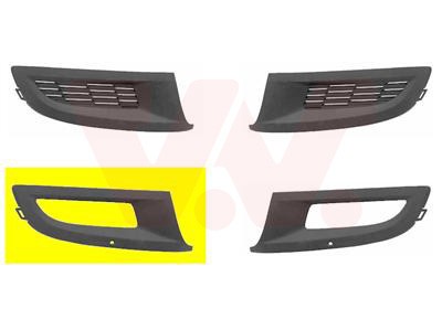 VAN WEZEL Stoßstangengitter Vorne Rechts (5829594) für VW Polo Van V | Grill,